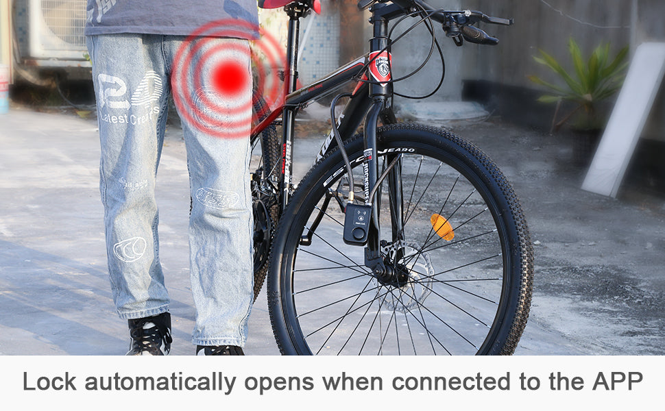Bluetooth Bike Motorcycle Lock Alarm Security