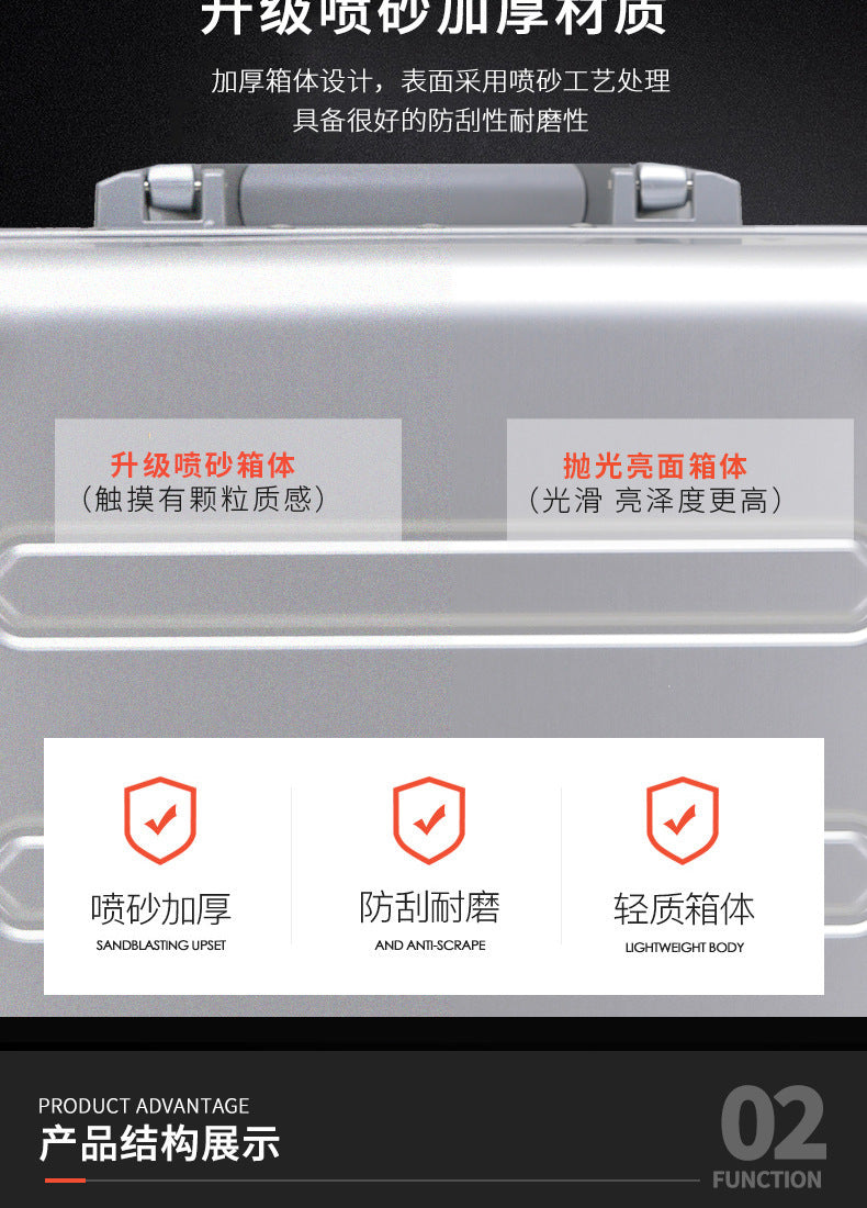 Aluminum Boarding Box Suitcase
