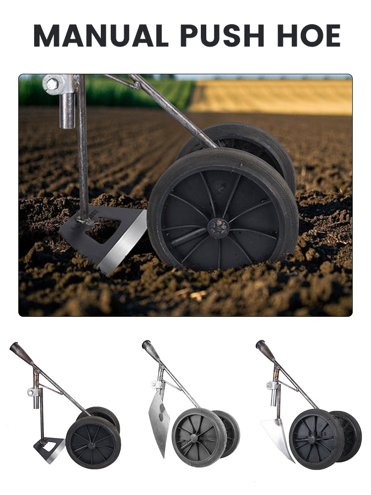 3 in 1 Multifunctional 2Wheels Power-assisted Weeding Scarifying Hoes