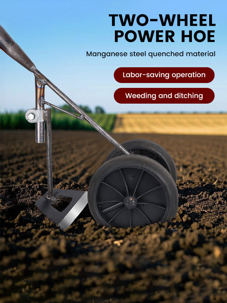 3 in 1 Multifunctional 2Wheels Power-assisted Weeding Scarifying Hoes