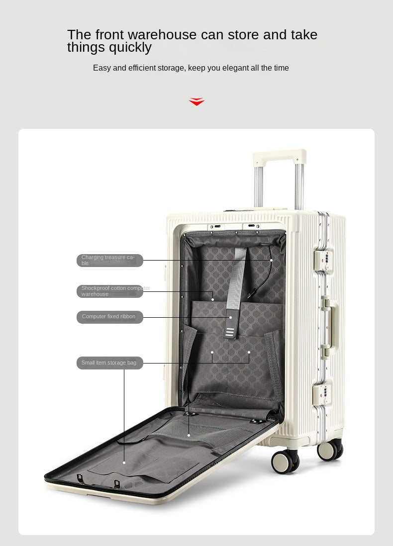 24Inch USB Charging Suitcase