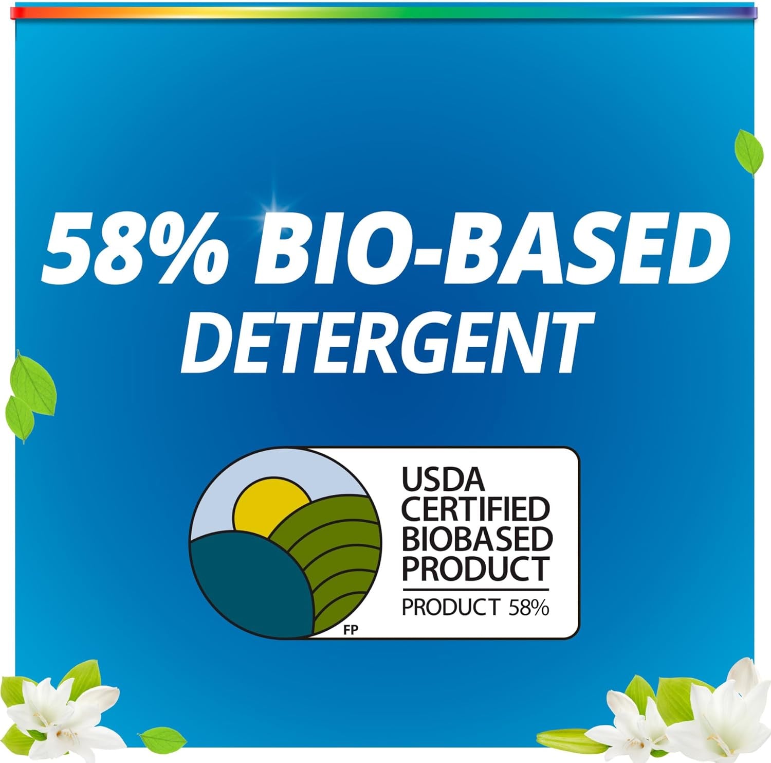 Liquid Laundry Detergent, Natural Elements Linen & Lilies, 2X Concentrated, 126 Loads, 82.5 Fl Oz
