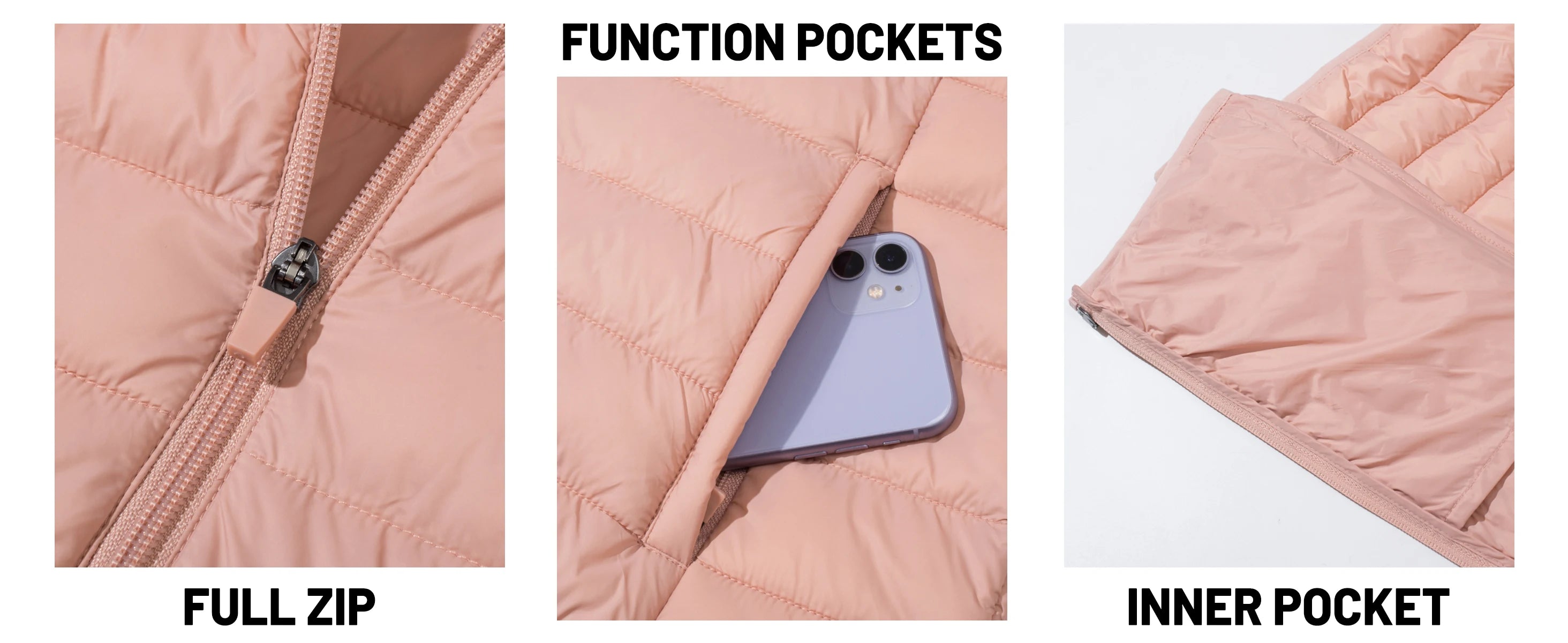 TACVASEN Winter Hooded Puffer Jacket Womens Quilted Warm Coats Casual Windbreaker Waterproof Padded Lightweight Outdoor Outwear
