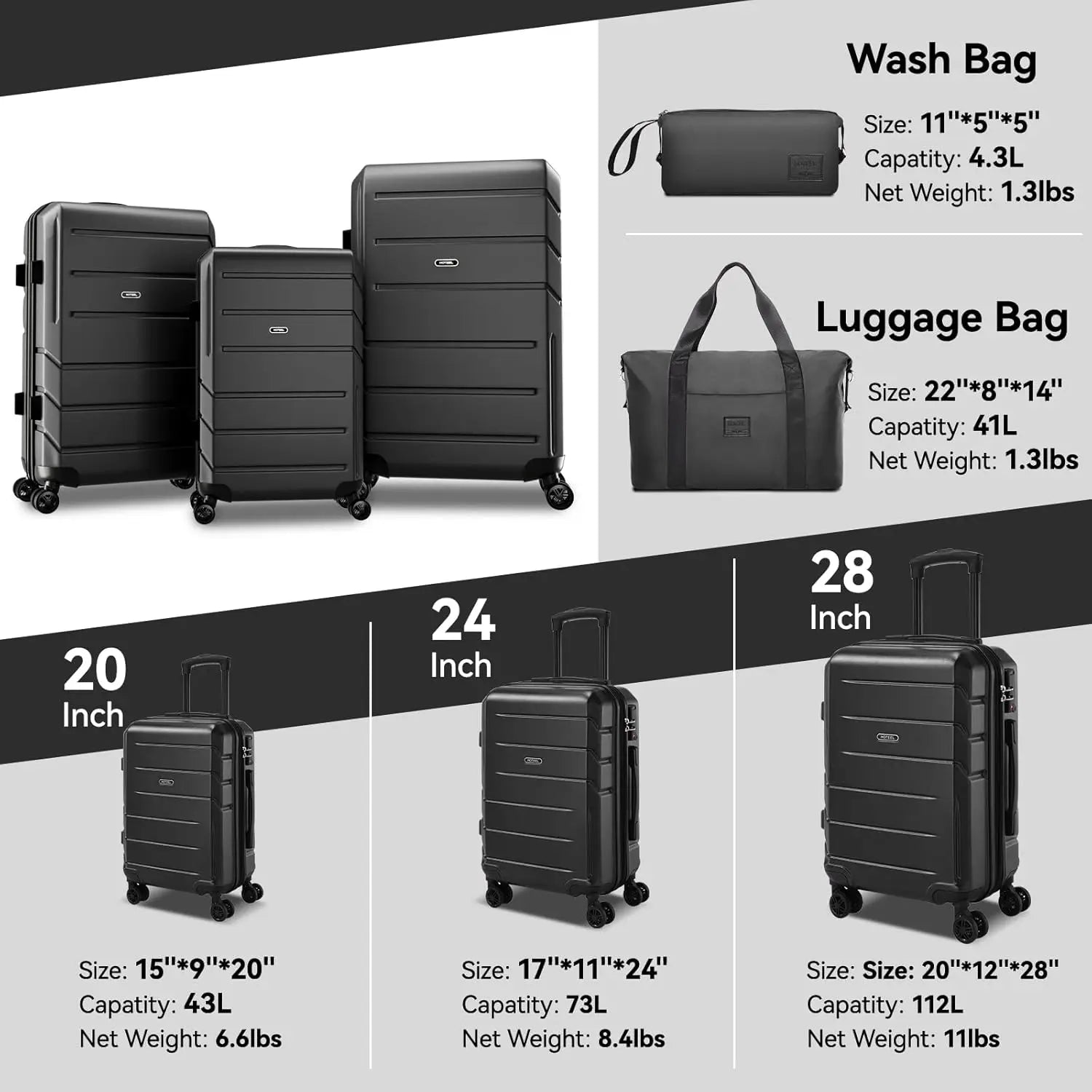 5pcs Luggage Set