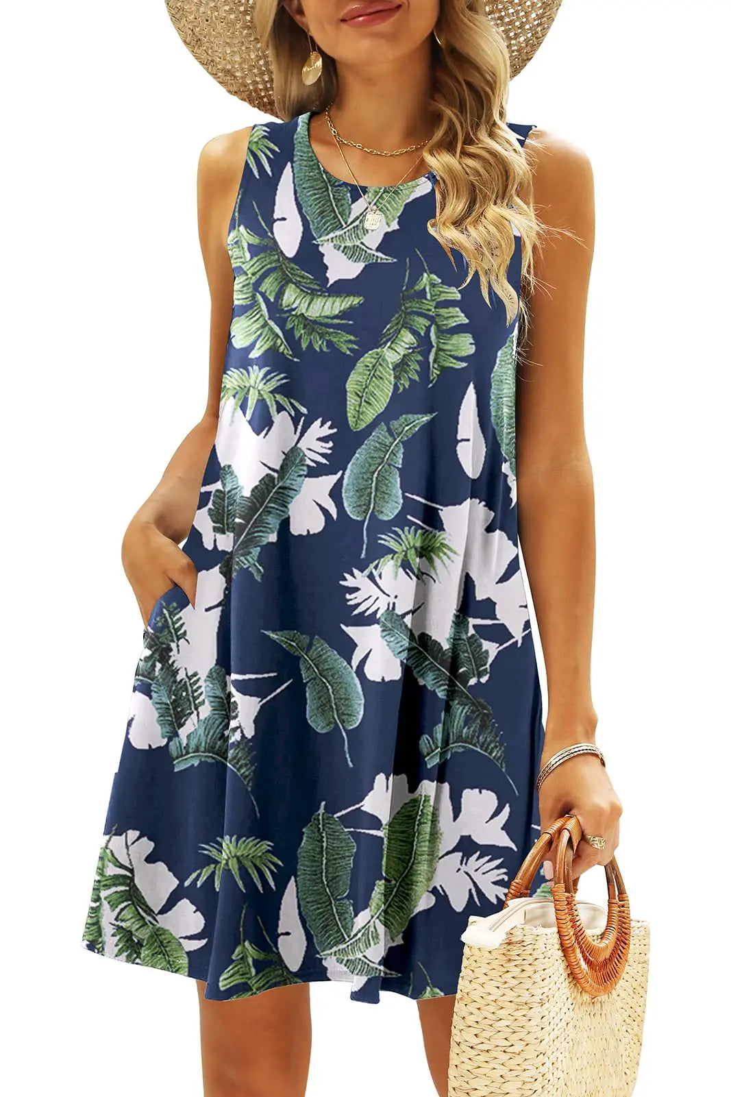 Sleeveless Floral Bohemian Style Dress