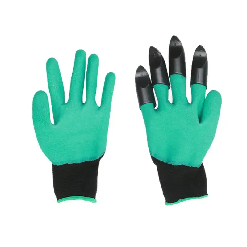 4/8 Hand Claw ABS Plastic Garden Rubber Gloves