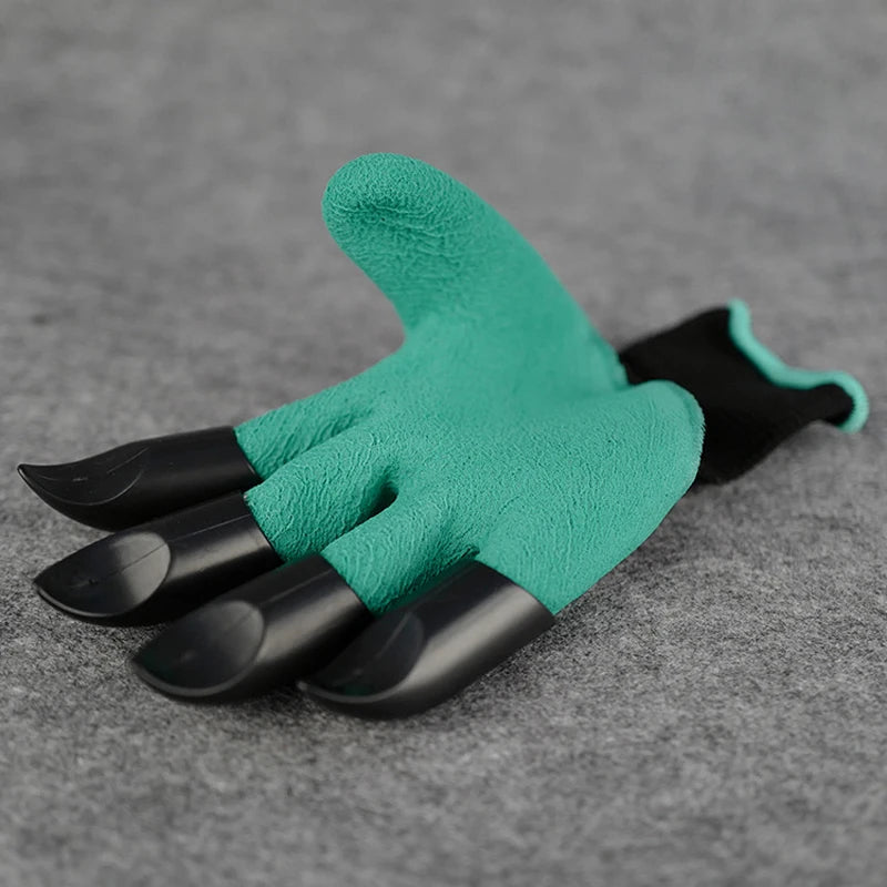 4/8 Hand Claw ABS Plastic Garden Rubber Gloves