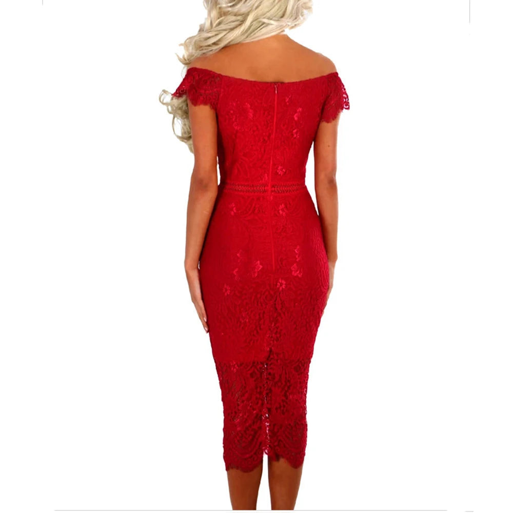 Women Lace Bodycon Dress