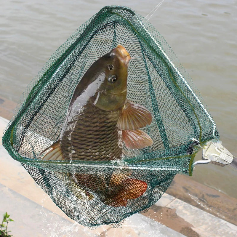Telescopic Landing Net Folding Fishing Pole