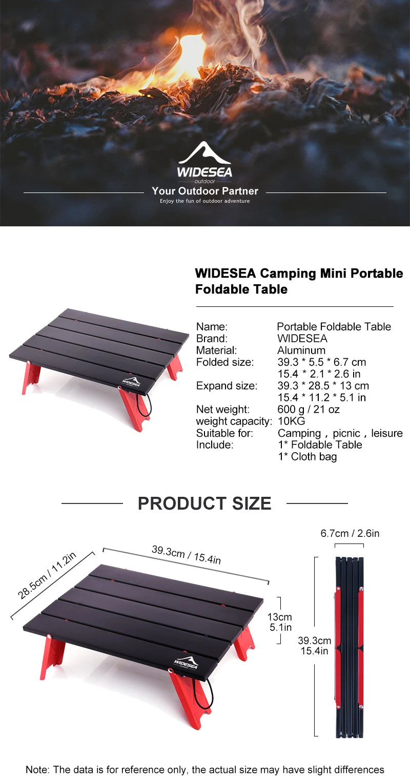 Mini Portable Foldable Outdoor Table
