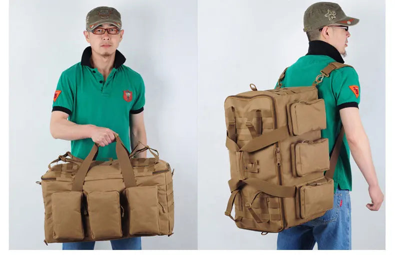 55L Luggage Duffel Bag Camping Backpack