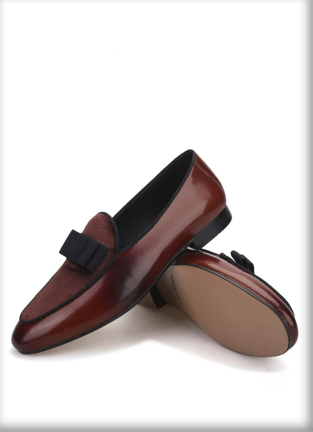 Summer Style Brown Calfskin Loafers for Wedding Moccasins Men Smoking Slippers Plus size