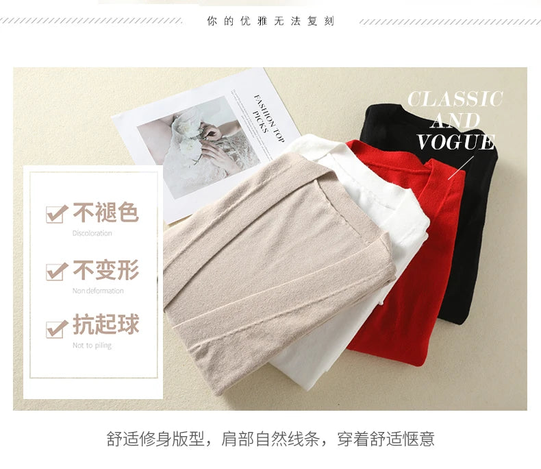YSC New style Women Knitted Cashmere wool blend Cardigan V collar Super long style Buttonless pocket trim High-quality Cardigan