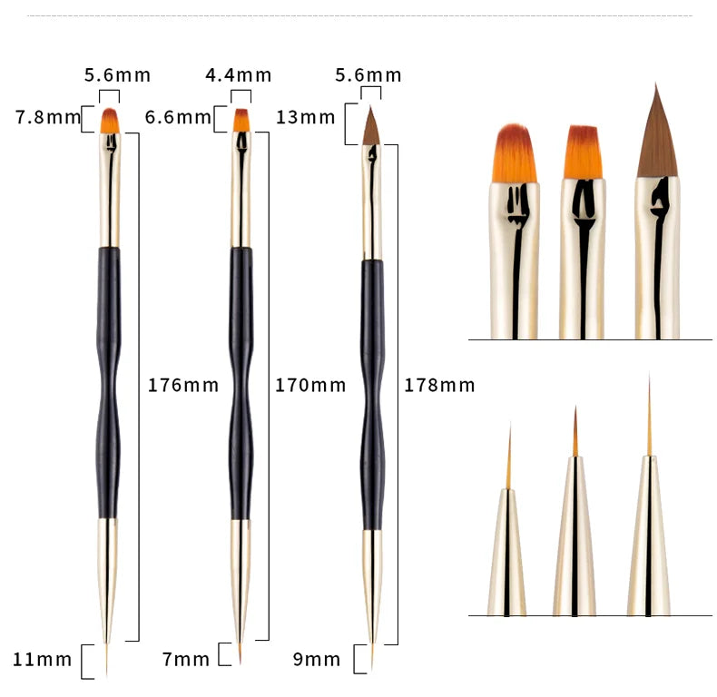 Nail brush Design Tip Pen Builder