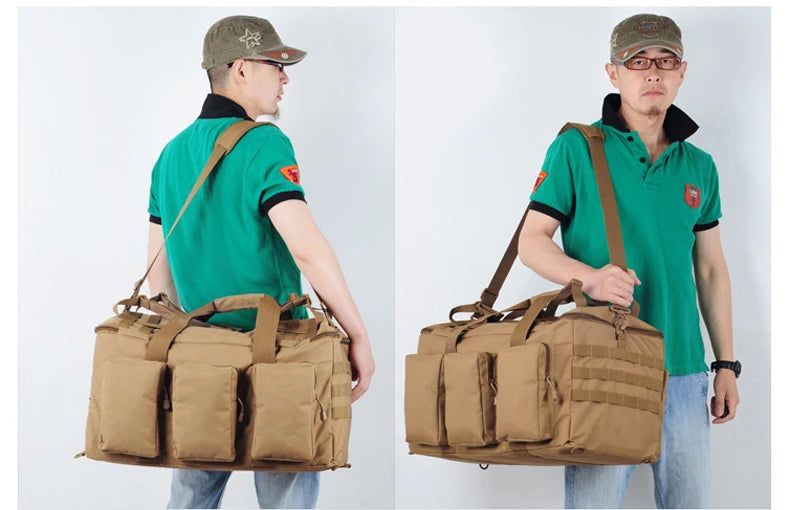 55L Luggage Duffel Bag Camping Backpack
