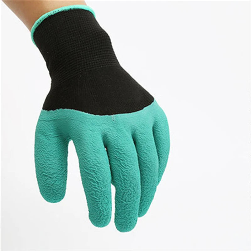 4/8 Hand Claw ABS Plastic Garden Rubber Gloves