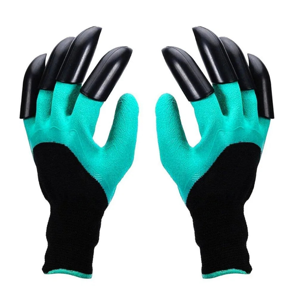 4/8 Hand Claw ABS Plastic Garden Rubber Gloves