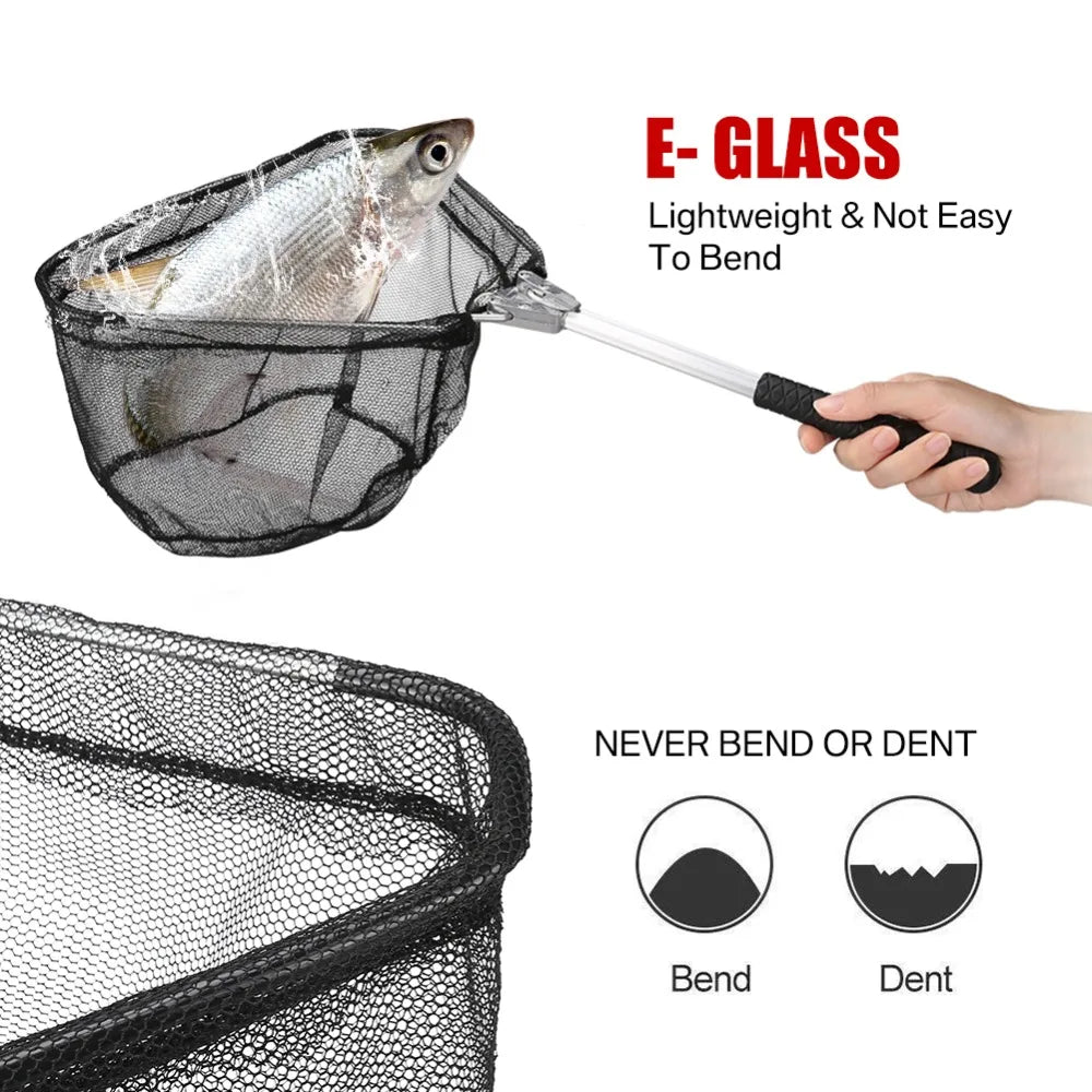 Telescopic Landing Net Folding Fishing Pole