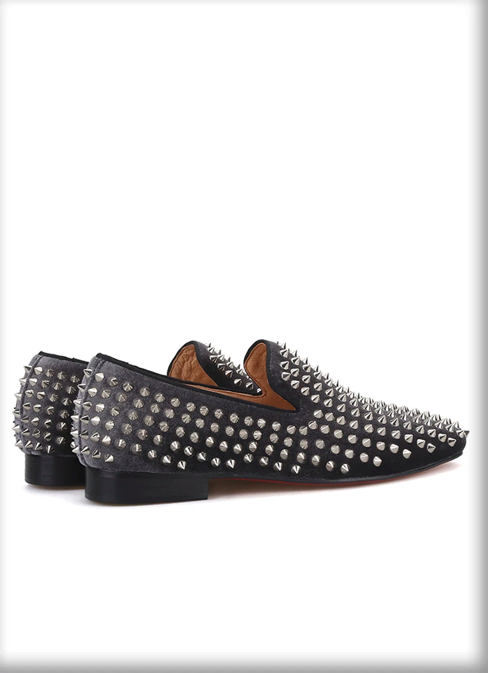 Men's fashion party and wedding shoes for men with silver rivets