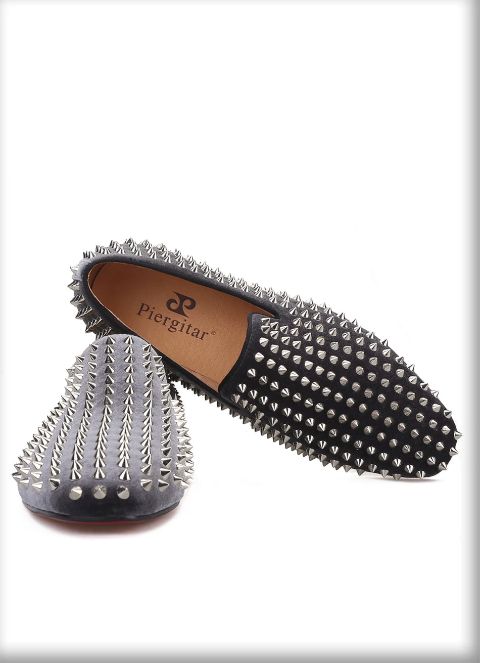 Men's fashion party and wedding shoes for men with silver rivets