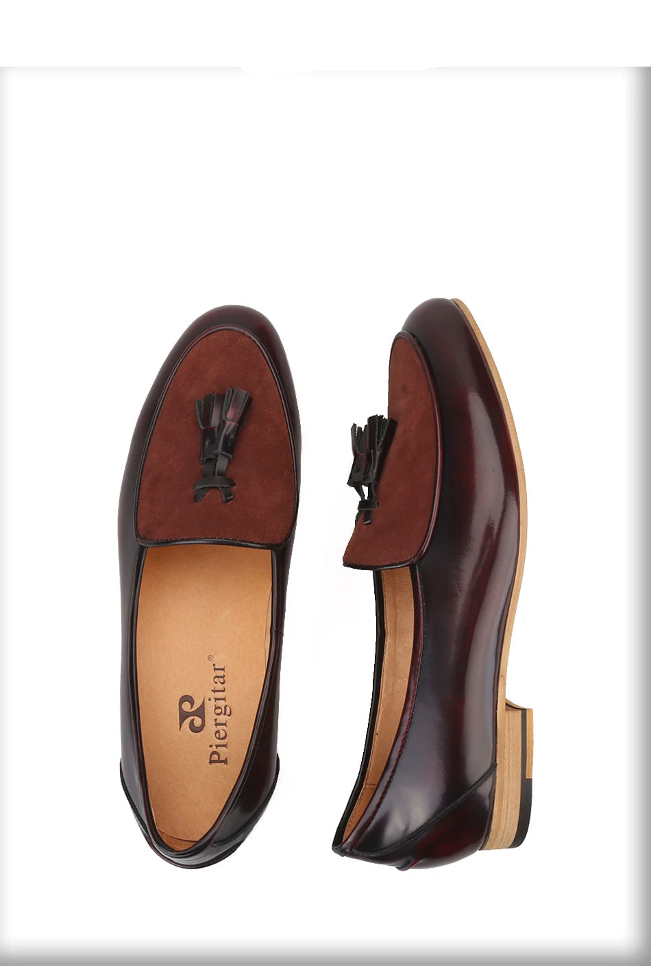 Mens leather loafers with tassels, brand new 2019 mens casual shoes for parties and banquets.