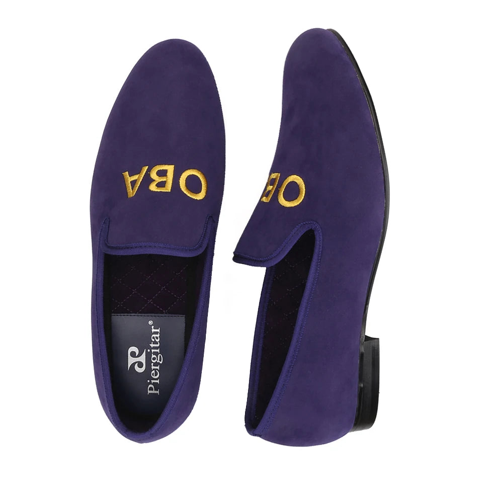 The new custom embroidery men's party loafers are the perfect dress shoes for prom and banquets.