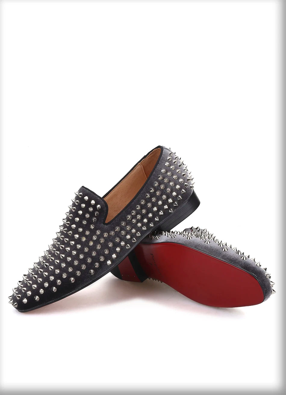 Men's fashion party and wedding shoes for men with silver rivets