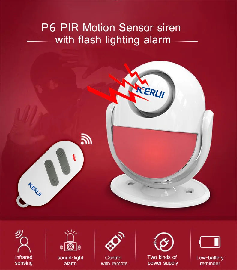 Home Security Wireless Motion Alarm
