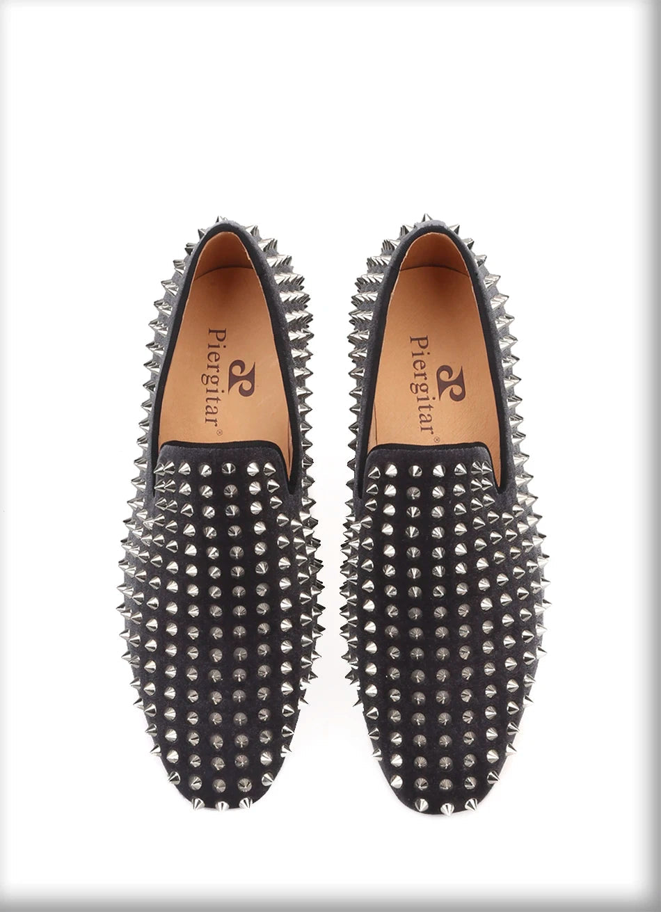 Men's fashion party and wedding shoes for men with silver rivets