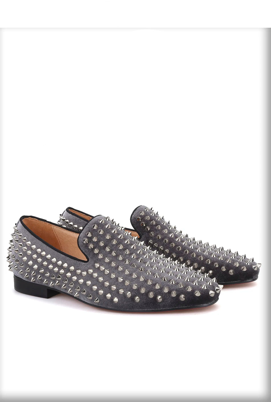 Men's fashion party and wedding shoes for men with silver rivets
