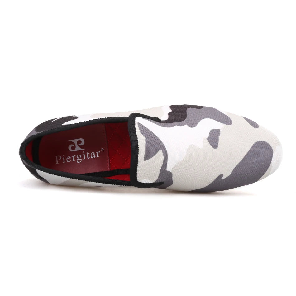 New style Combining traditional loafers with military design in a slipper exaggerated print