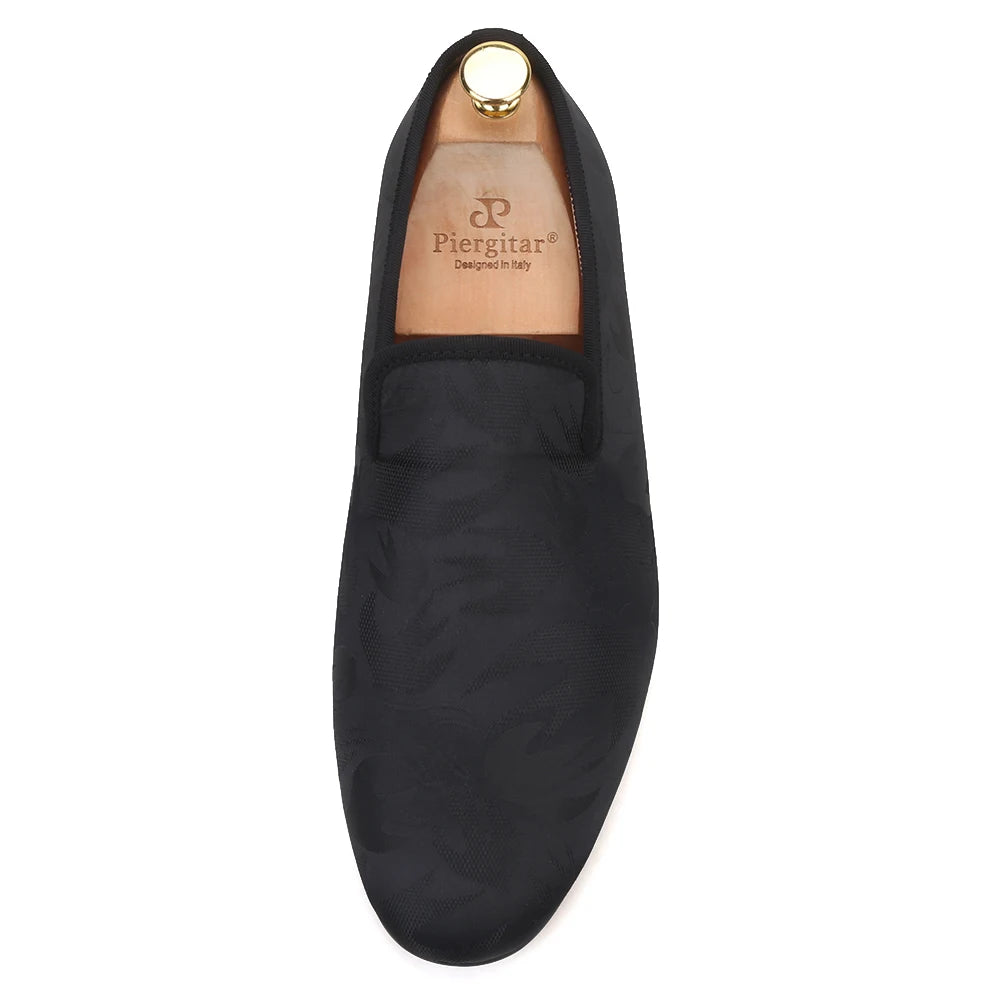 Men's smoking slippers and party shoes with camouflage prints.