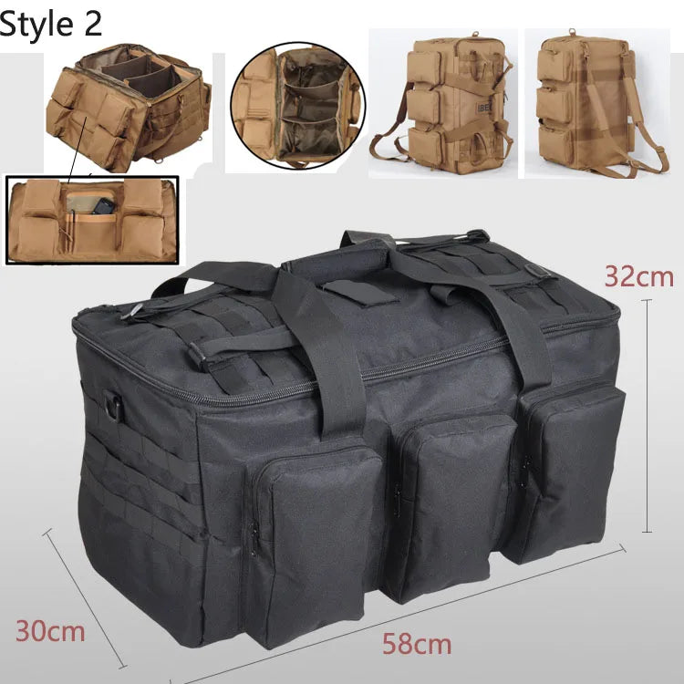 55L Luggage Duffel Bag Camping Backpack