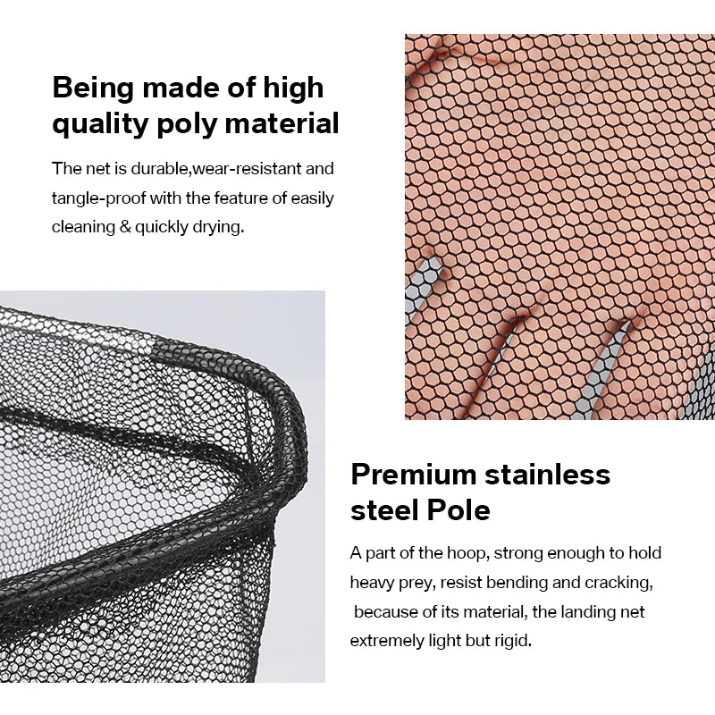 Telescopic Landing Net Folding Fishing Pole