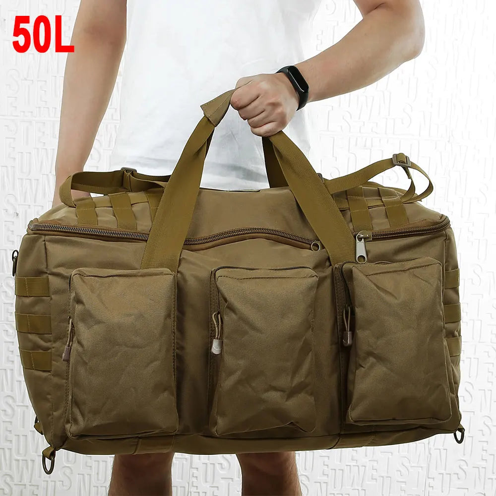 55L Luggage Duffel Bag Camping Backpack