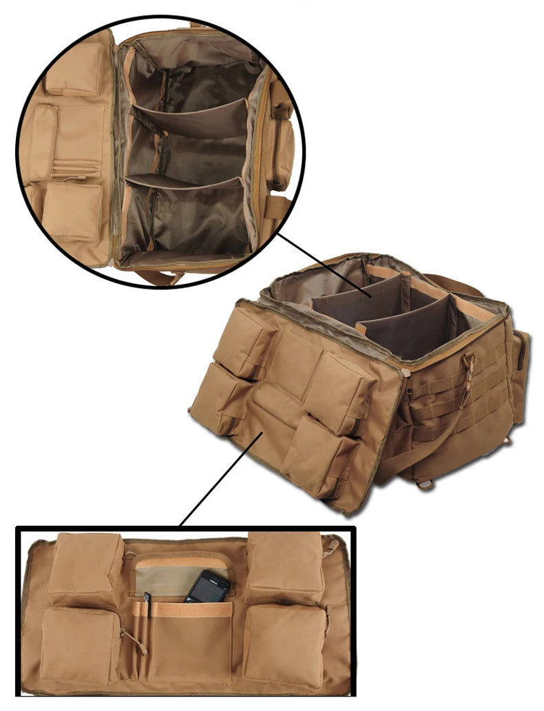 55L Luggage Duffel Bag Camping Backpack