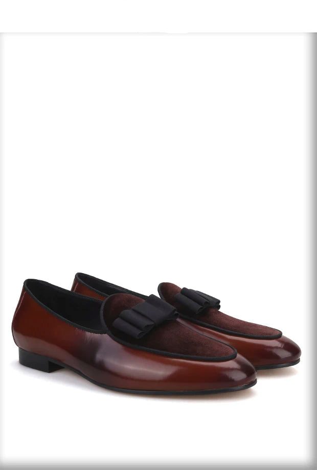 Summer Style Brown Calfskin Loafers for Wedding Moccasins Men Smoking Slippers Plus size