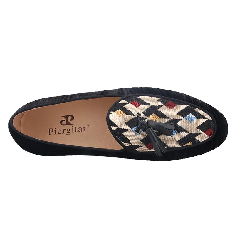 Plus Size Man Flats with Tassels and Velvet Stitching for Men's Casual Shoes