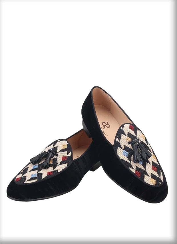 Plus Size Man Flats with Tassels and Velvet Stitching for Men's Casual Shoes