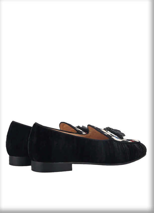 Plus Size Man Flats with Tassels and Velvet Stitching for Men's Casual Shoes