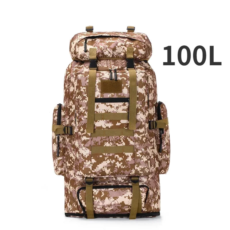 80L/100L Mountaineering Tactical Backpack
