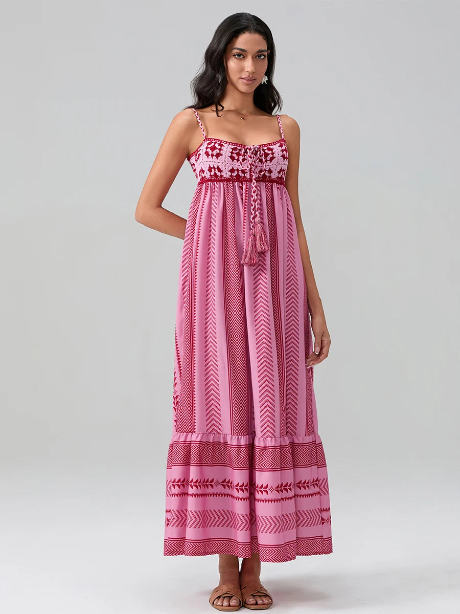 Women Sleeveless Flowy Dress