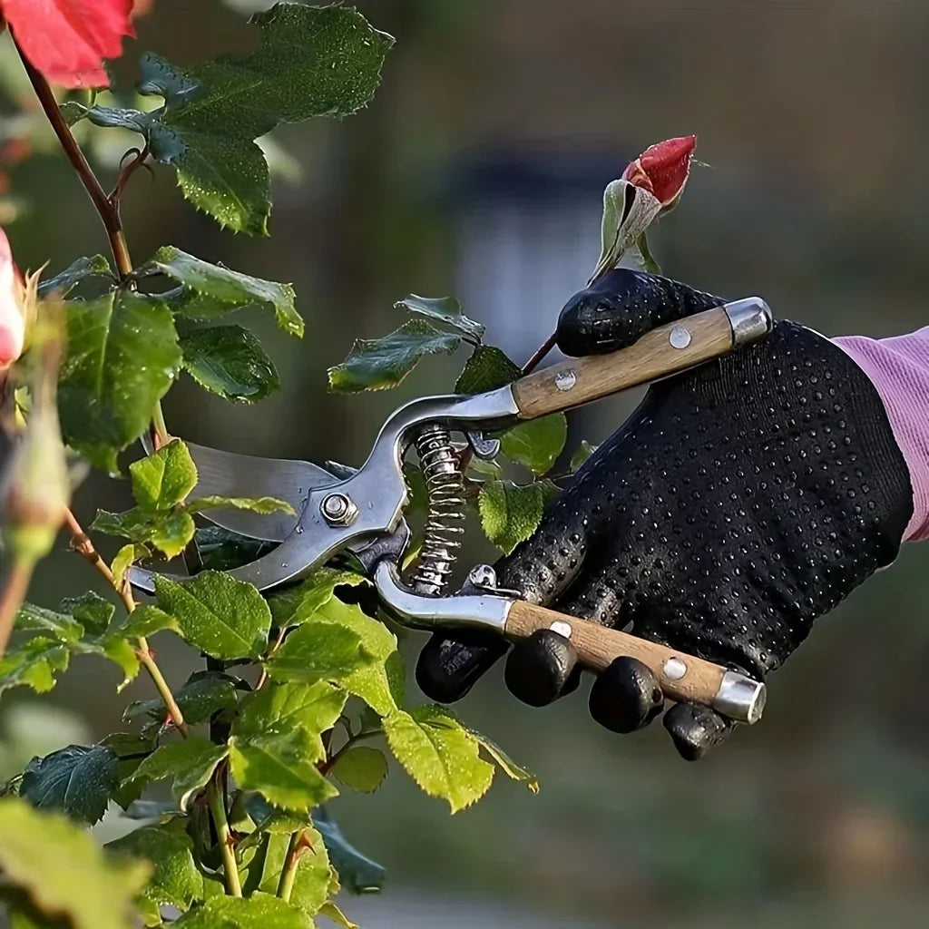 1pc Wooden Handle Pruning Shears