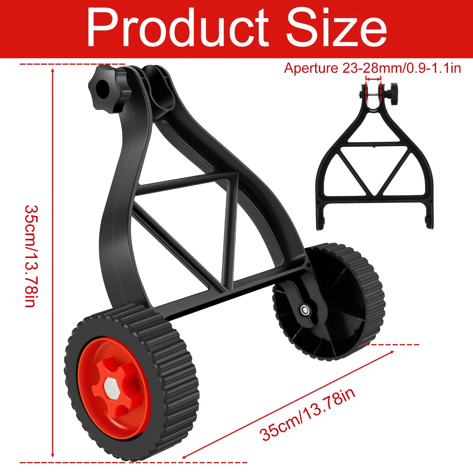 Universal Lawn Mower Support Wheel