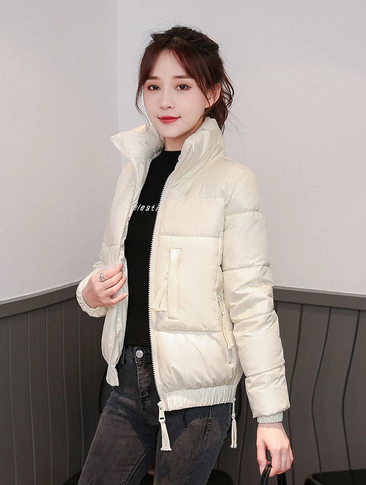Korean Fashion Parkas Quilted Winter Puffer Coat 2024 Elegant Snow With High Quality Womens Down Jacket Coats Woman Cold Trend