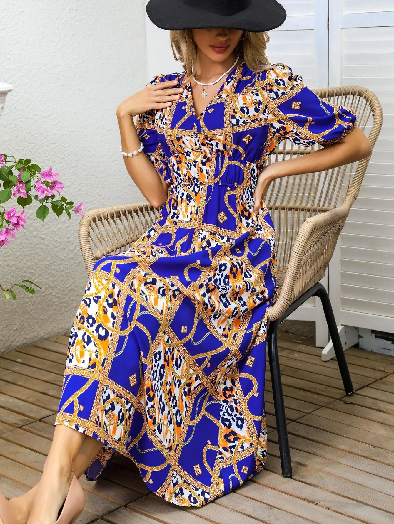Women's Spring Floral Print Dress