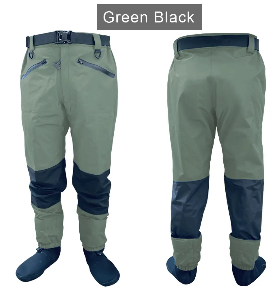 Breathable Stockingfoot Waist Height Wading Pants
