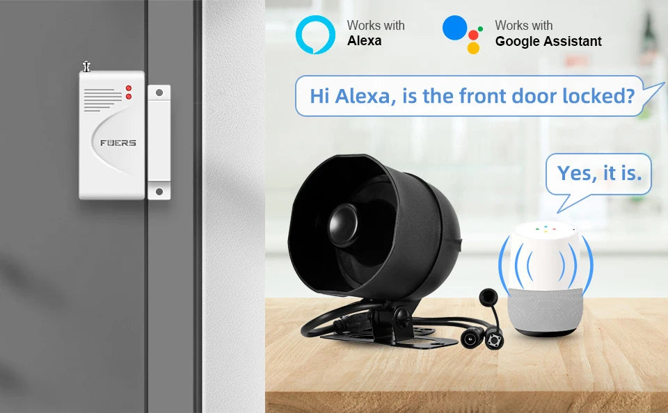 WIFI Wireless Door Sensor Siren