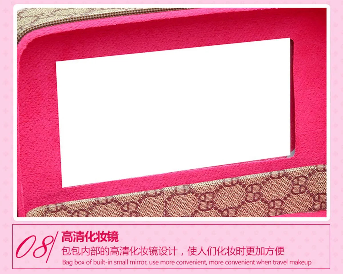Leather cosmetic case
