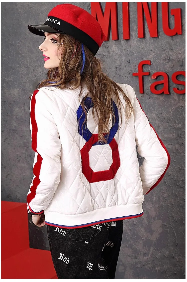 Winter coat for women, diamond checkered cotton jacket lightweight, thick top,  jacke for women   Woman clothing  winter coat